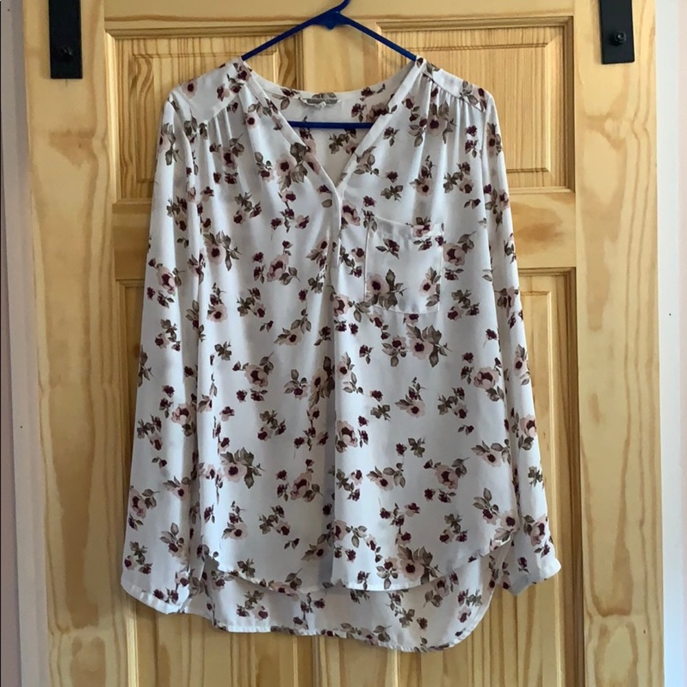 Floral chiffon top